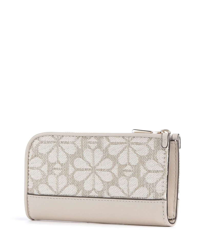 Kate Spade New York Spade Flower Devin Jacquard Étui à cartes crédit natural/multicolour