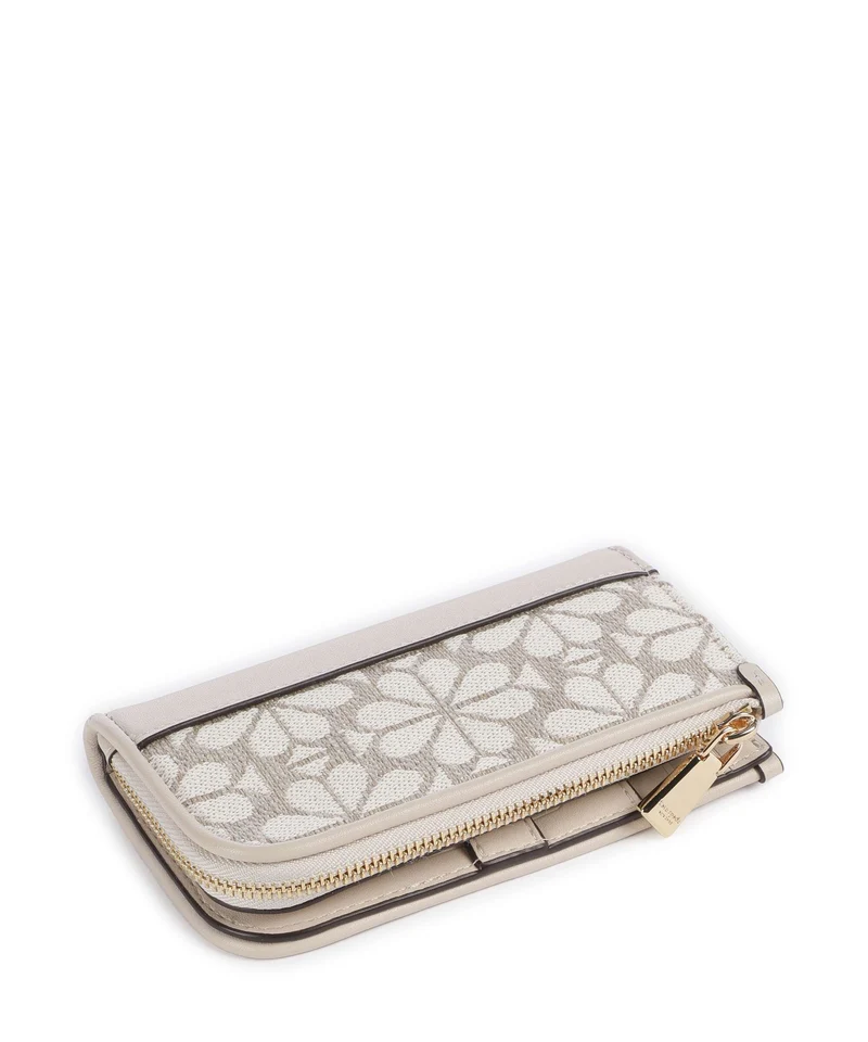 Kate Spade New York Spade Flower Devin Jacquard Étui à cartes crédit natural/multicolour