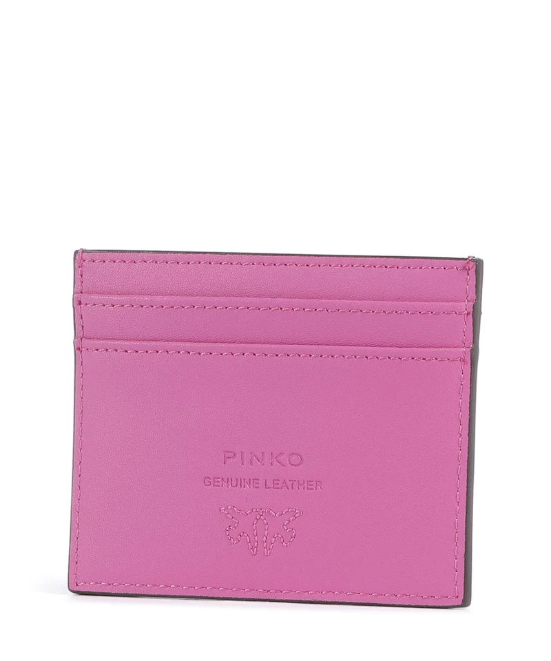 Pinko Étui à cartes crédit rosa flogo/antique gold