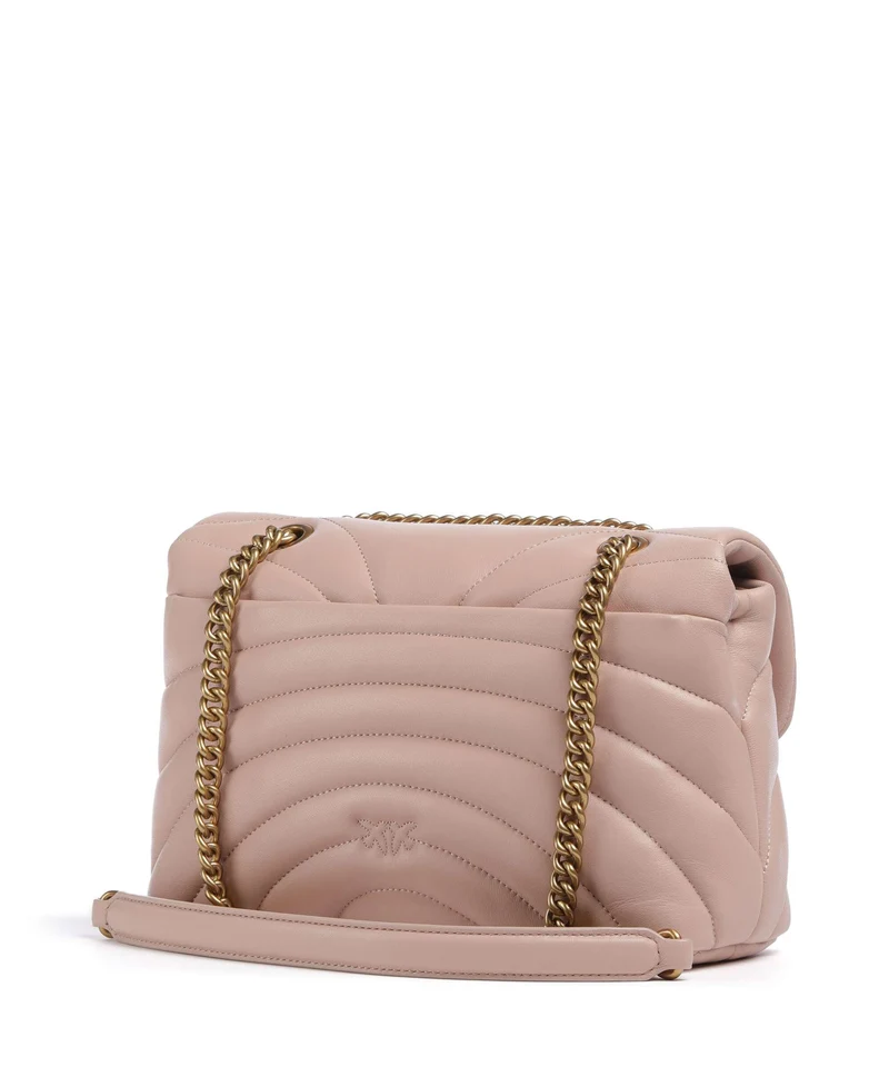 Pinko Love Puff Classic Sac porté épaule cipria/antique gold