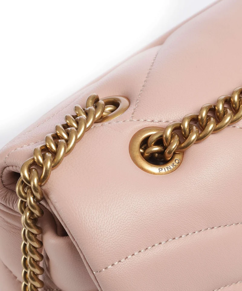 Pinko Love Puff Classic Sac porté épaule cipria/antique gold