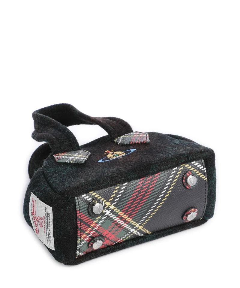 Vivienne Westwood Archive Harris Tweed Check Mini Sac bandoulière dark check
