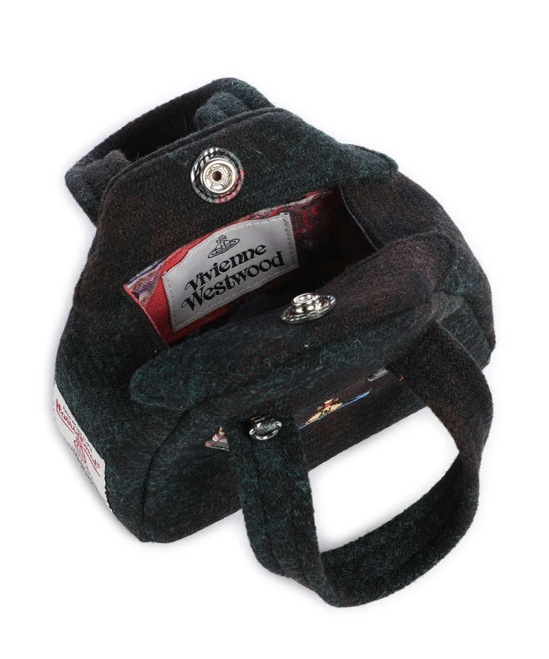 Vivienne Westwood Archive Harris Tweed Check Mini Sac bandoulière dark check