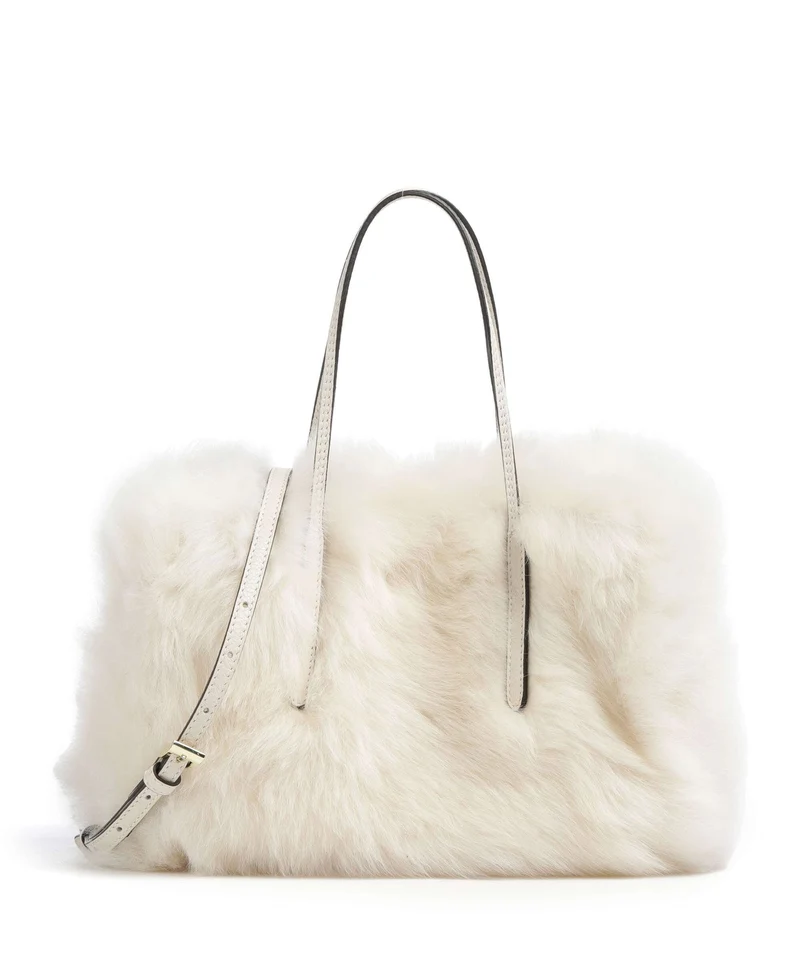 Abro Shearling Noelle Sac à main beige