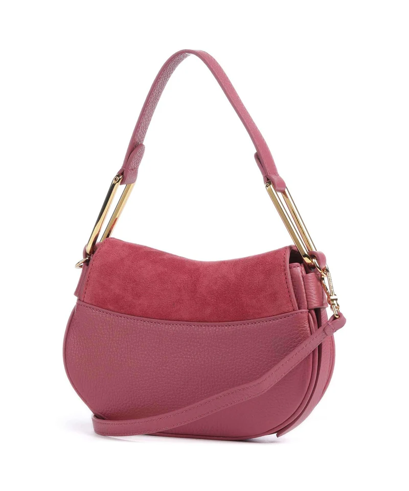 Coccinelle Magie Suede Sac porté épaule rosewood