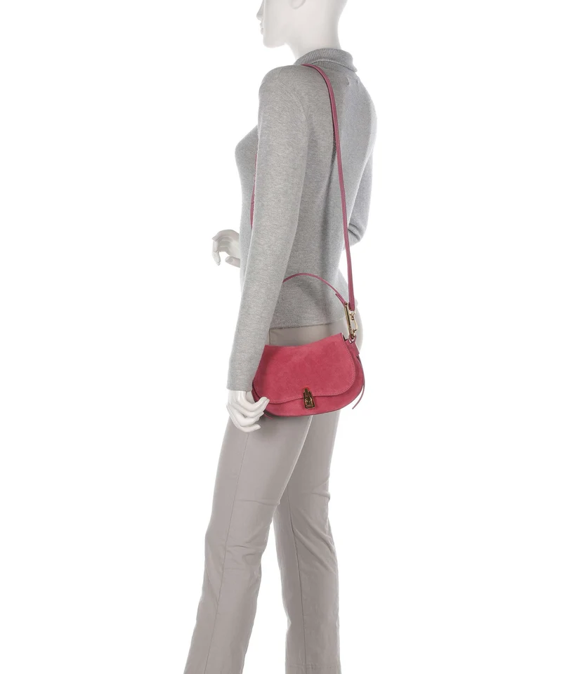 Coccinelle Magie Suede Sac porté épaule rosewood