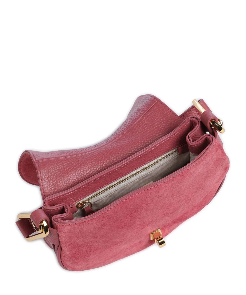 Coccinelle Magie Suede Sac porté épaule rosewood