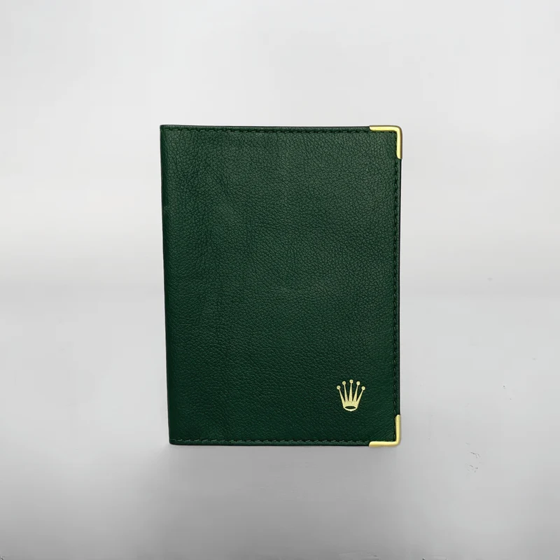 Étui à passeport Rolex en cuir