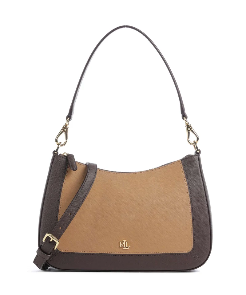 Lauren Ralph Lauren Danni 26 Sac porté épaule camel/chestnut brown