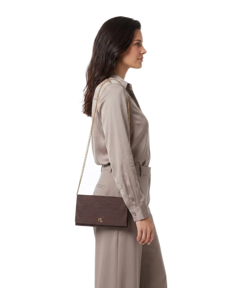 Lauren Ralph Lauren Adair II Large Portefeuille chestnut brown