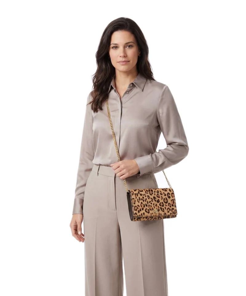 Lauren Ralph Lauren Adair II Large Portefeuille modern leopard/chestnut brown