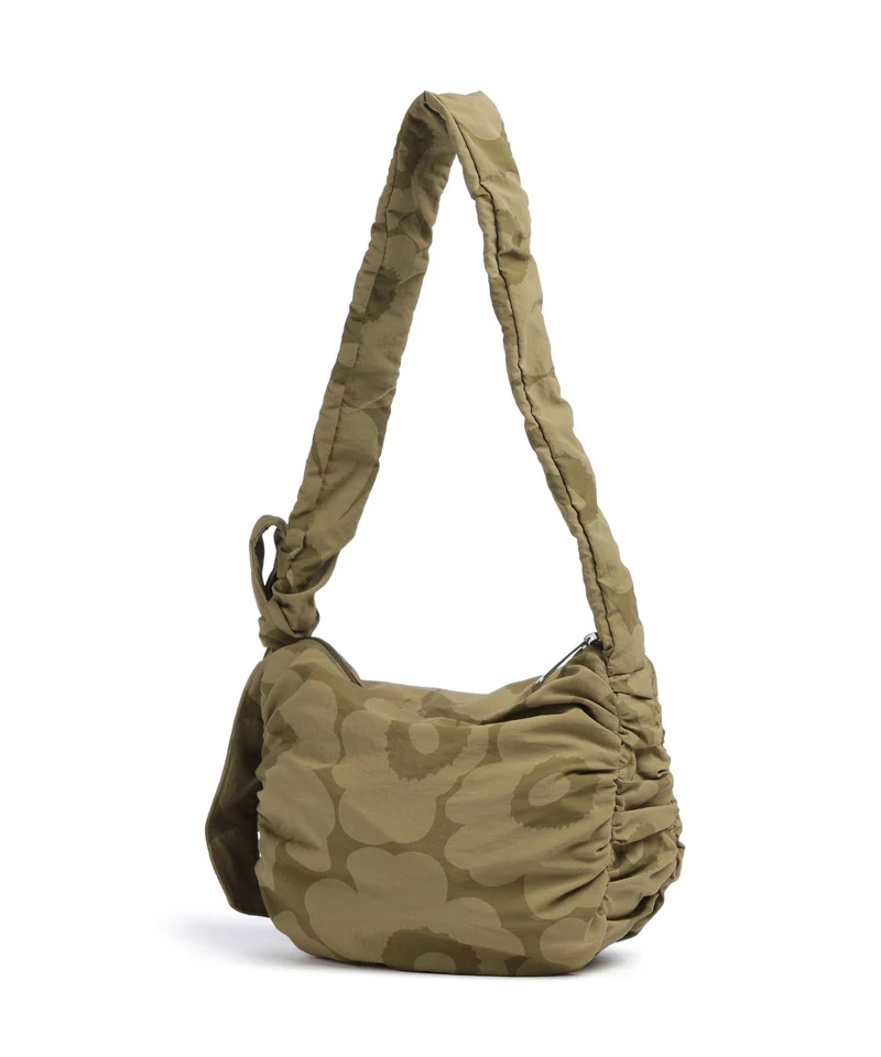 Marimekko Utu M Unikko Sac porté épaule olive green/khaki green