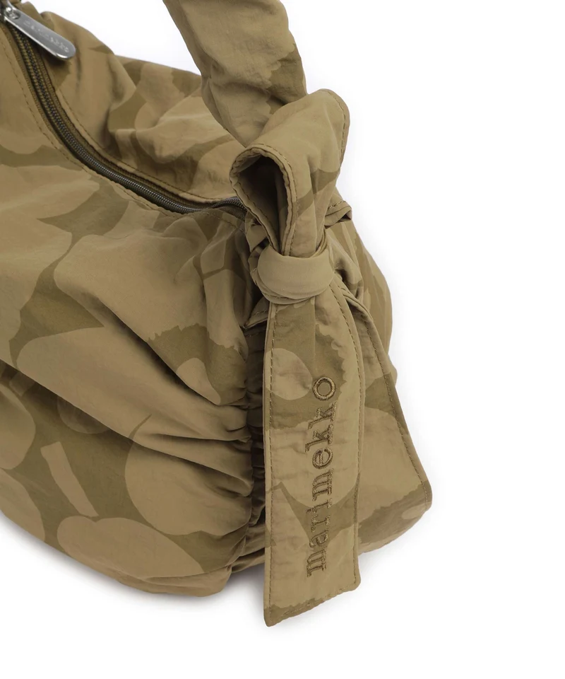 Marimekko Utu M Unikko Sac porté épaule olive green/khaki green