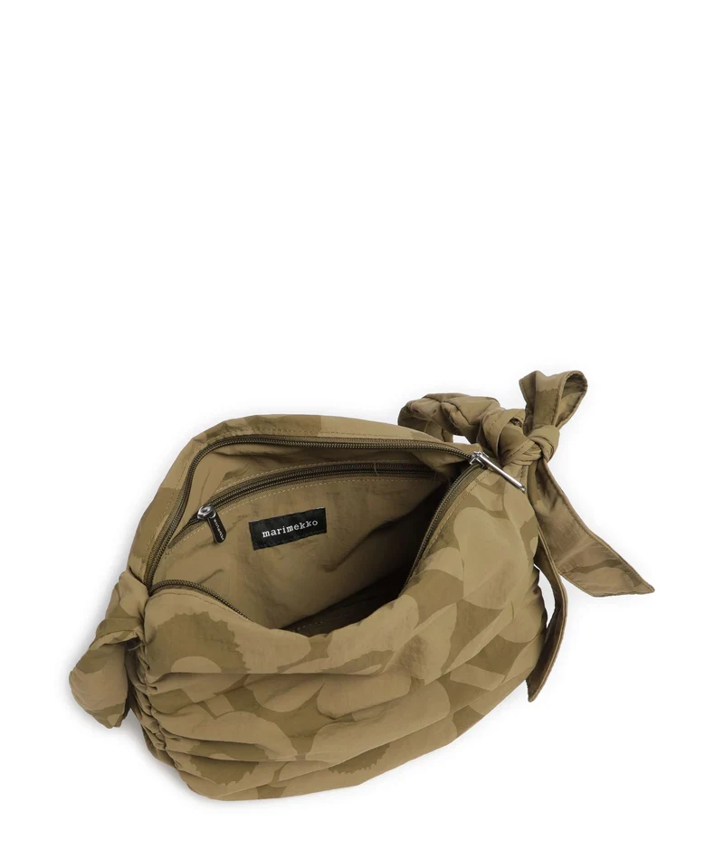 Marimekko Utu M Unikko Sac porté épaule olive green/khaki green