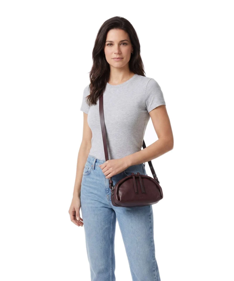 AllSaints Rosalie Arc Sac bandoulière burgundy red