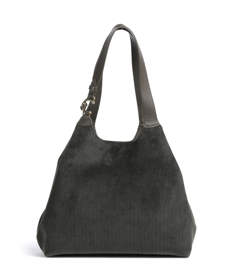Coccinelle C-Easy Corduroy Cabas fango