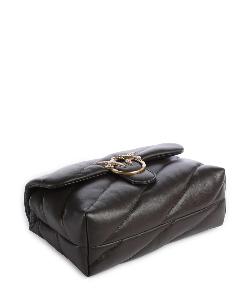Pinko Love Puff Classic Sac porté épaule marrone marasca/antique gold