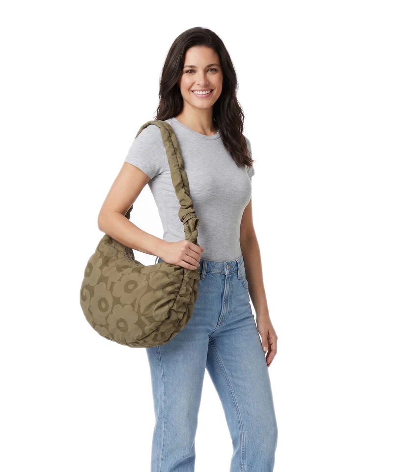Marimekko Utu L Unikko Sac fourre-tout olive green/khaki green