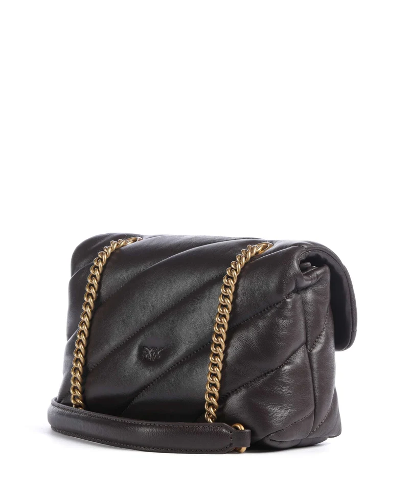Pinko Love Puff Mini Sac porté épaule marrone marasca/antique gold