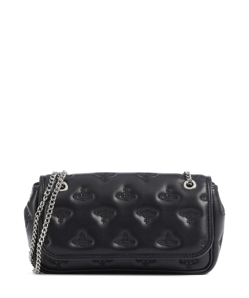 Vivienne Westwood Chain Multi Orb Soft Sac porté épaule black