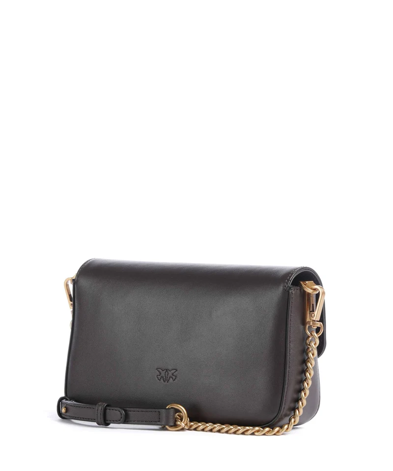 Pinko Love One Mini Slouchy Sac bandoulière marrone marasca/antique gold