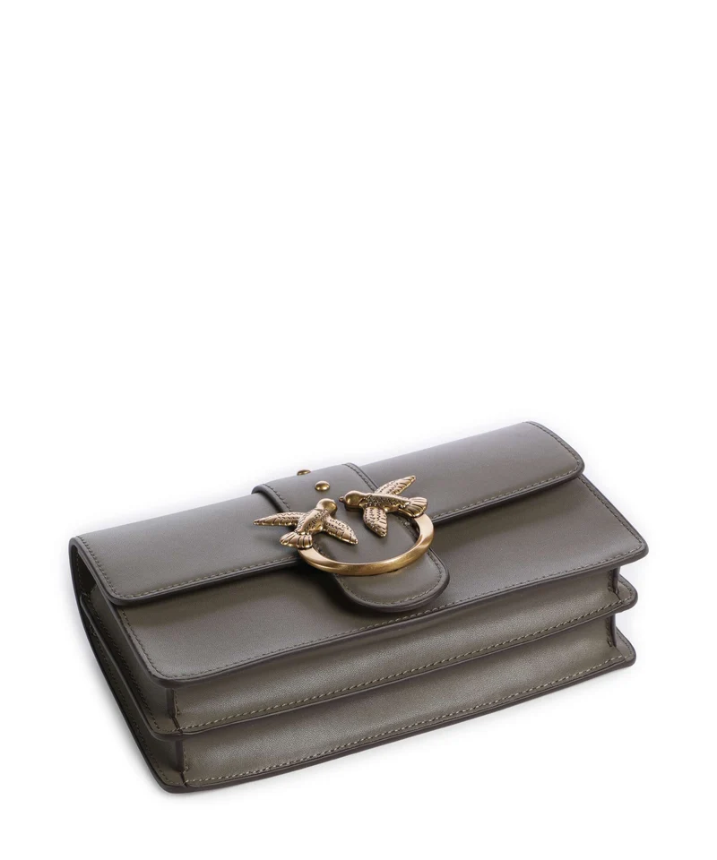 Pinko Love One Mini Sac bandoulière verde/oliva scuro/antique gold