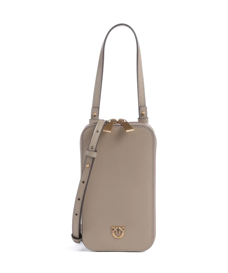 Pinko Pochette telephone grigio talpa/antique gold