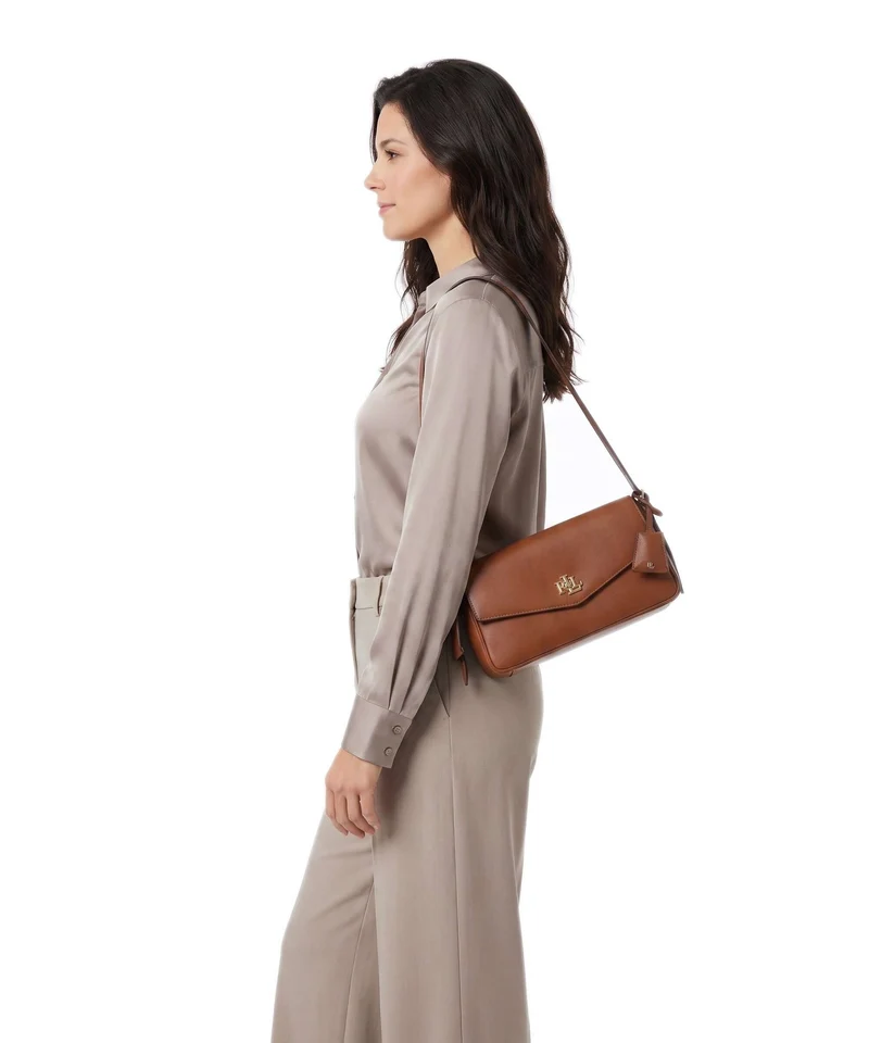 Lauren Ralph Lauren Farrah Medium Sac porté épaule lauren tan