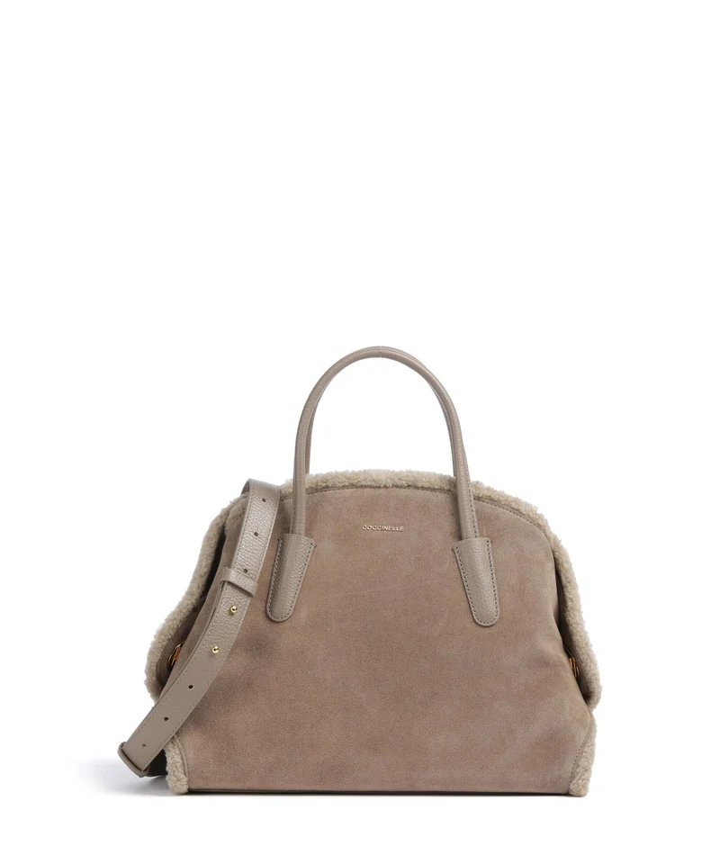 Coccinelle Tylde Suede Eco Sac à main warm taupe