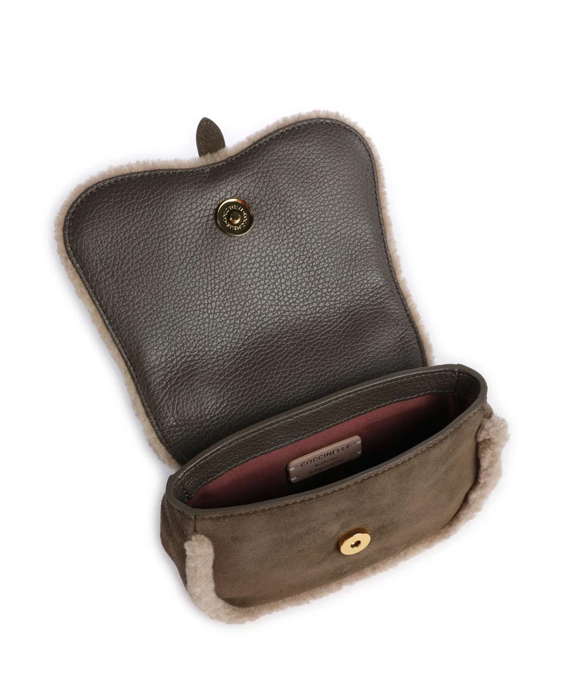 Coccinelle Mavery Suede Eco Sac bandoulière fango/warm taupe