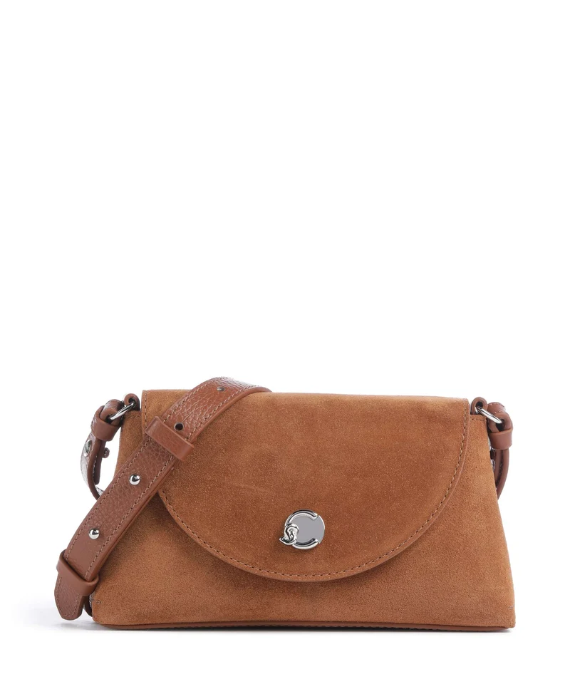Coccinelle Nikla Suede Sac bandoulière cognac