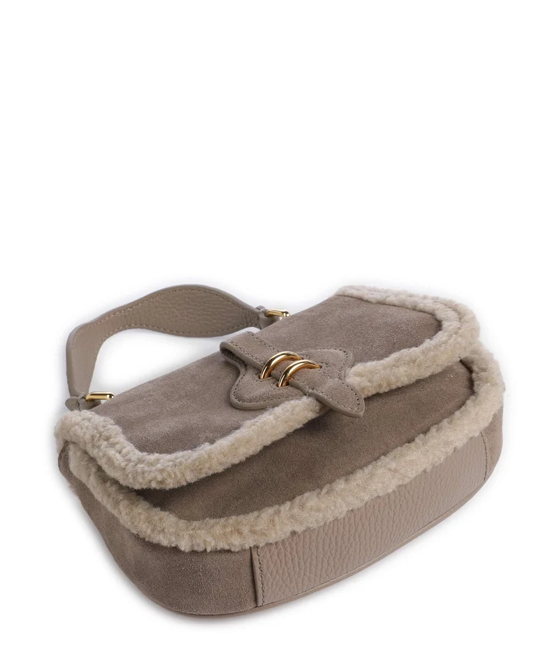 Coccinelle Mavery Suede Eco Sac bandoulière warm taupe