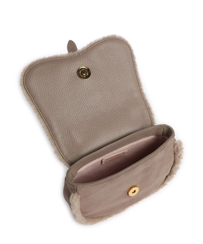Coccinelle Mavery Suede Eco Sac bandoulière warm taupe