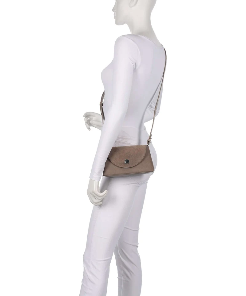 Coccinelle Nikla Suede Sac bandoulière warm taupe