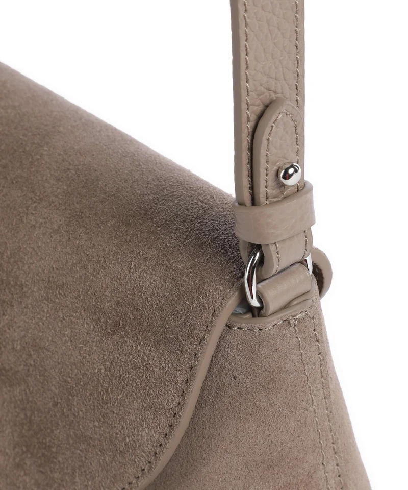 Coccinelle Nikla Suede Sac bandoulière warm taupe
