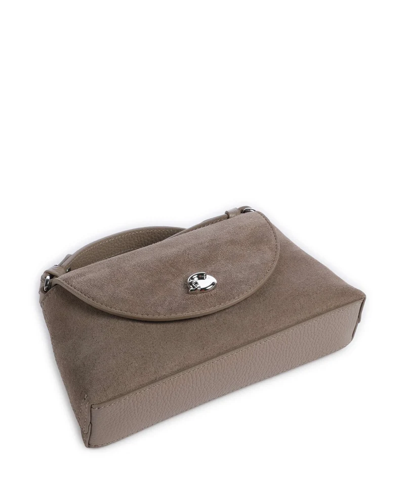 Coccinelle Nikla Suede Sac bandoulière warm taupe