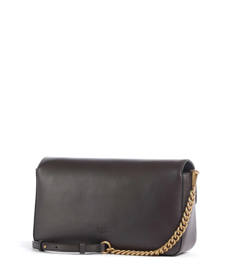 Pinko Love One Classic Slouchy Sac bandoulière marrone marasca/antique gold