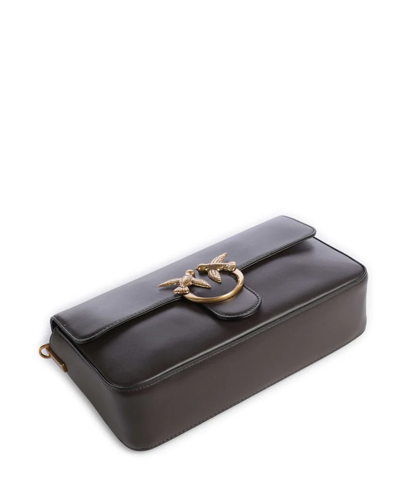 Pinko Love One Classic Slouchy Sac bandoulière marrone marasca/antique gold