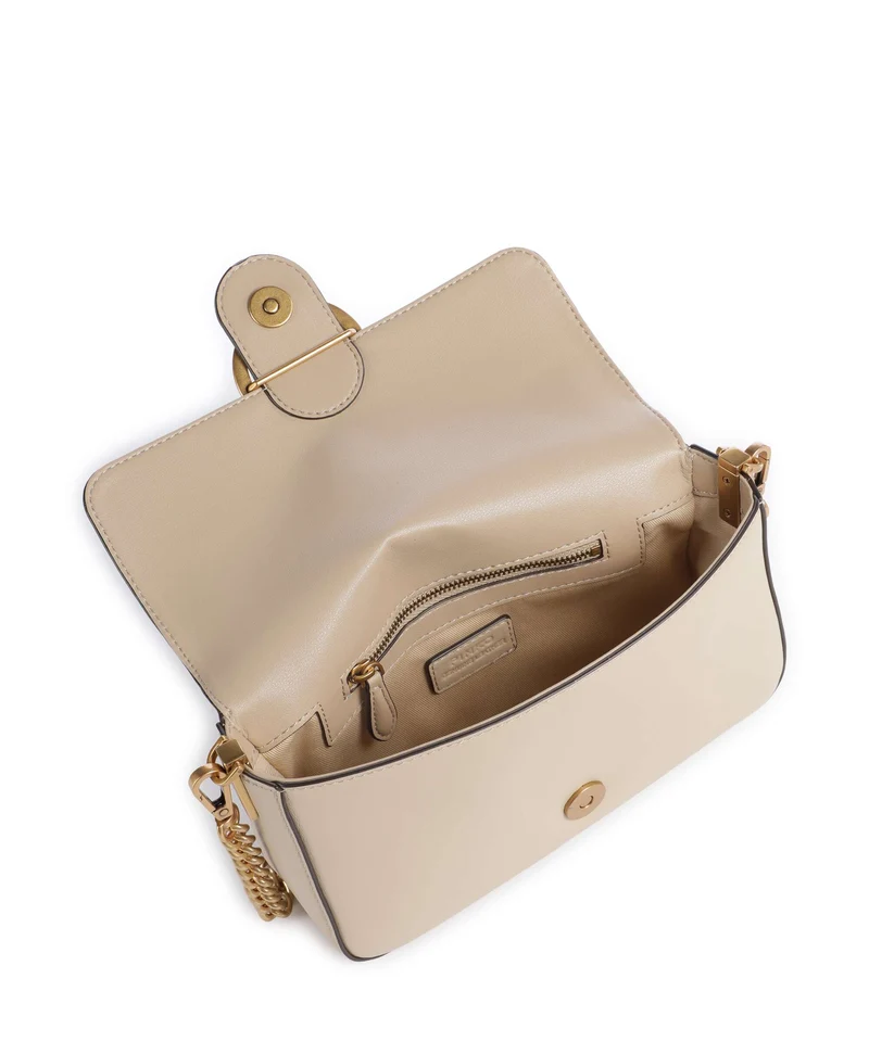 Pinko Love One Mini Slouchy Sac bandoulière beige/grigio fumo/antique gold
