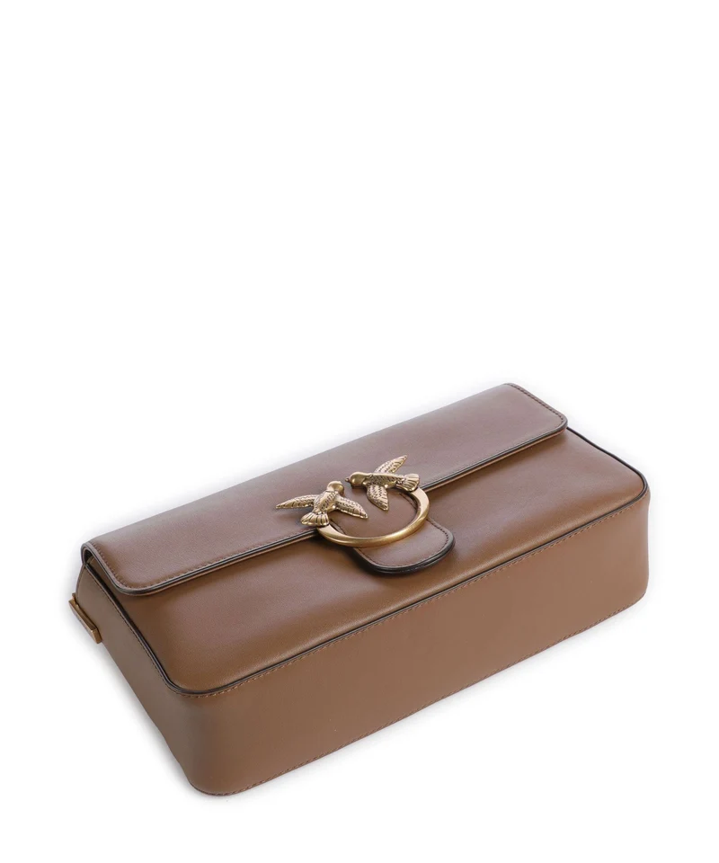 Pinko Love One Classic Slouchy Sac bandoulière marrone cognac/antique gold