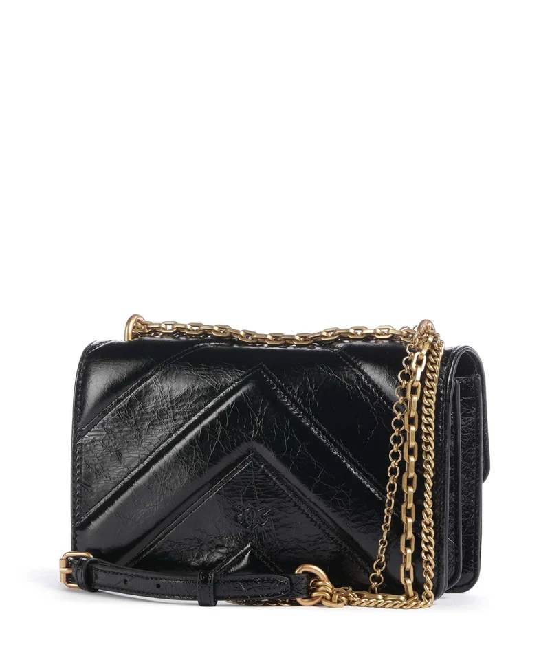 Pinko Love One Mini Sac porté épaule nero/antique gold