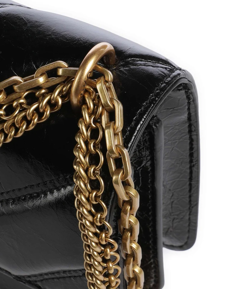Pinko Love One Mini Sac porté épaule nero/antique gold