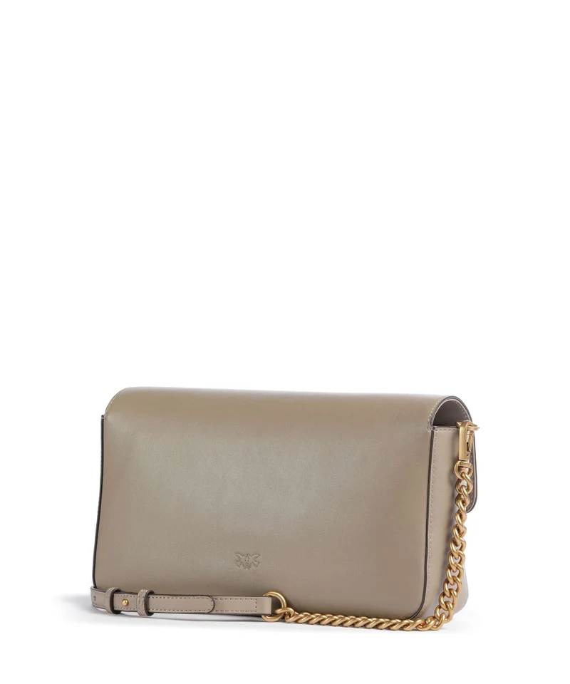 Pinko Love One Classic Slouchy Sac bandoulière grigio talpa/antique gold