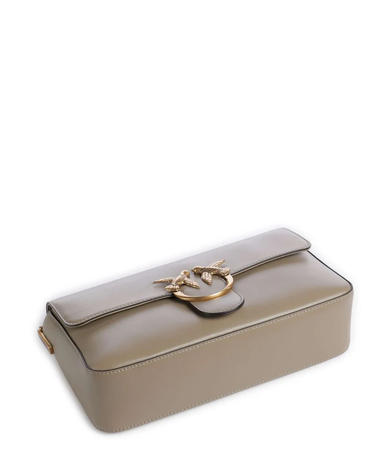 Pinko Love One Classic Slouchy Sac bandoulière grigio talpa/antique gold