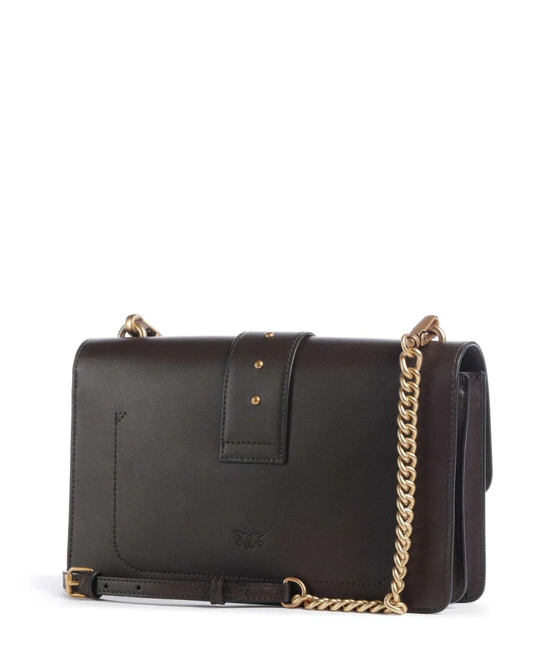 Pinko Love One Classic Sac bandoulière marrone marasca/antique gold