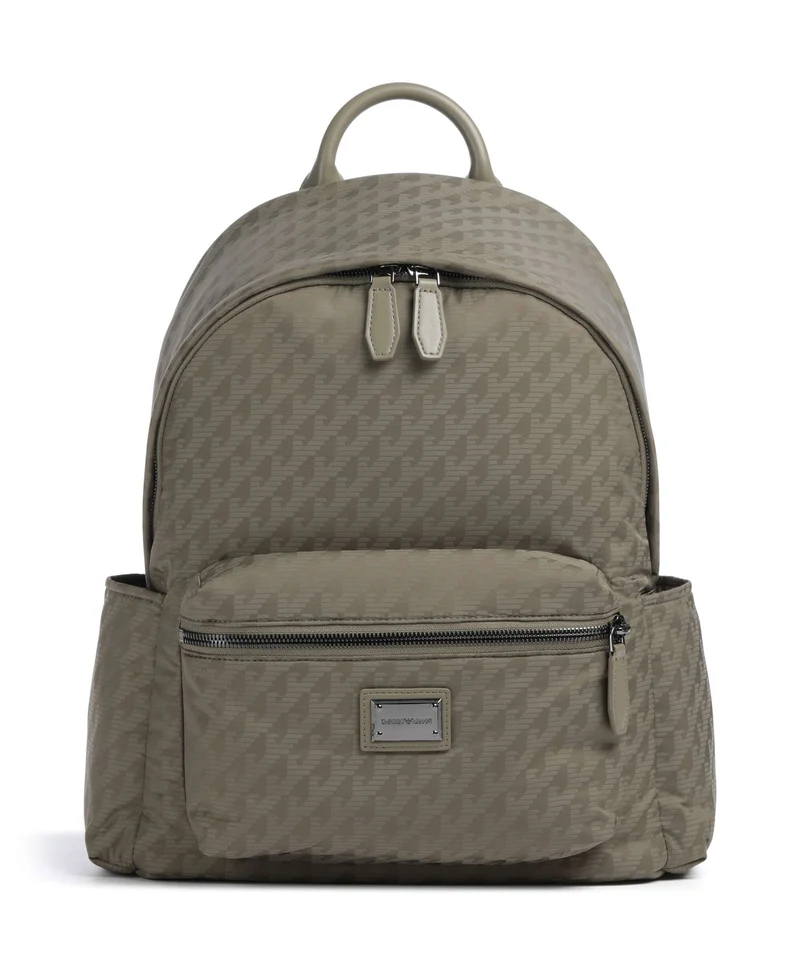 Emporio Armani Eagle All Over Sac à dos stone gray
