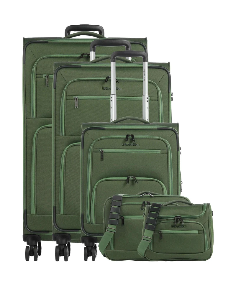 Travelite Cubis Set de valise (4 roues) green