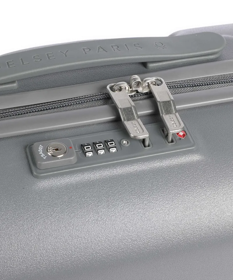 Delsey Paris x United Colors of Benetton UCB Hardside Valise 4 roues steel grey