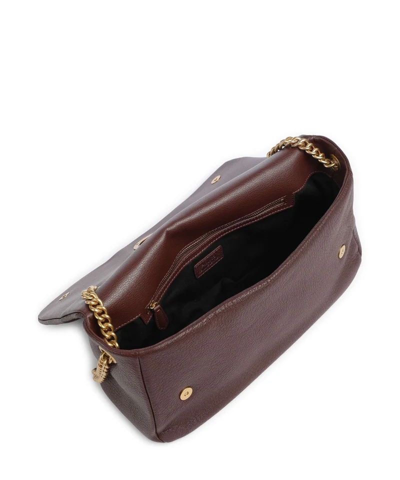 Pinko Click Soft Horizontal Chain Sac porté épaule castano intenso/antique gold