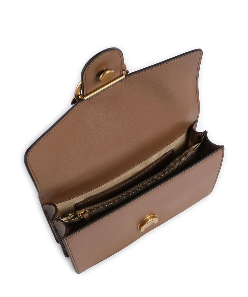 Pinko Love One Mini Sac bandoulière marrone cognac/antique gold